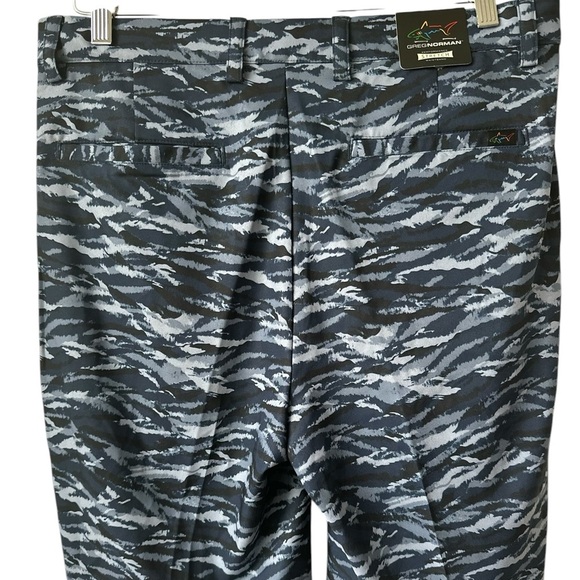 Greg Norman Golf Shorts Men's Blue Camo ML75 Microlux PlayDry Stretch - Picture 14 of 14